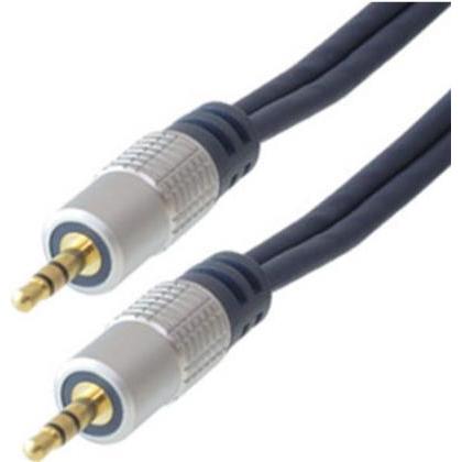 Shiverpeaks sp-PROFESSIONAL Audio-Kabel 5 m 3.5mm Blau (5 m, 3.5mm Klinke (AUX)), Audio Kabel