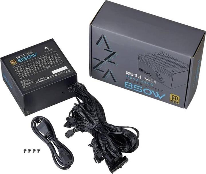Actual product image Azza PSAZ-850G(ATX3.0) Power supply 850W 80+ GOLD PCI-e 5.0 retail (850 W)