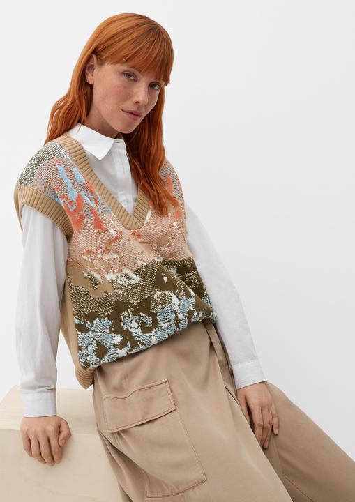 Immagine prodotto s.Oliver Strickpullover Pullunder mit abstraktem Muster (44)