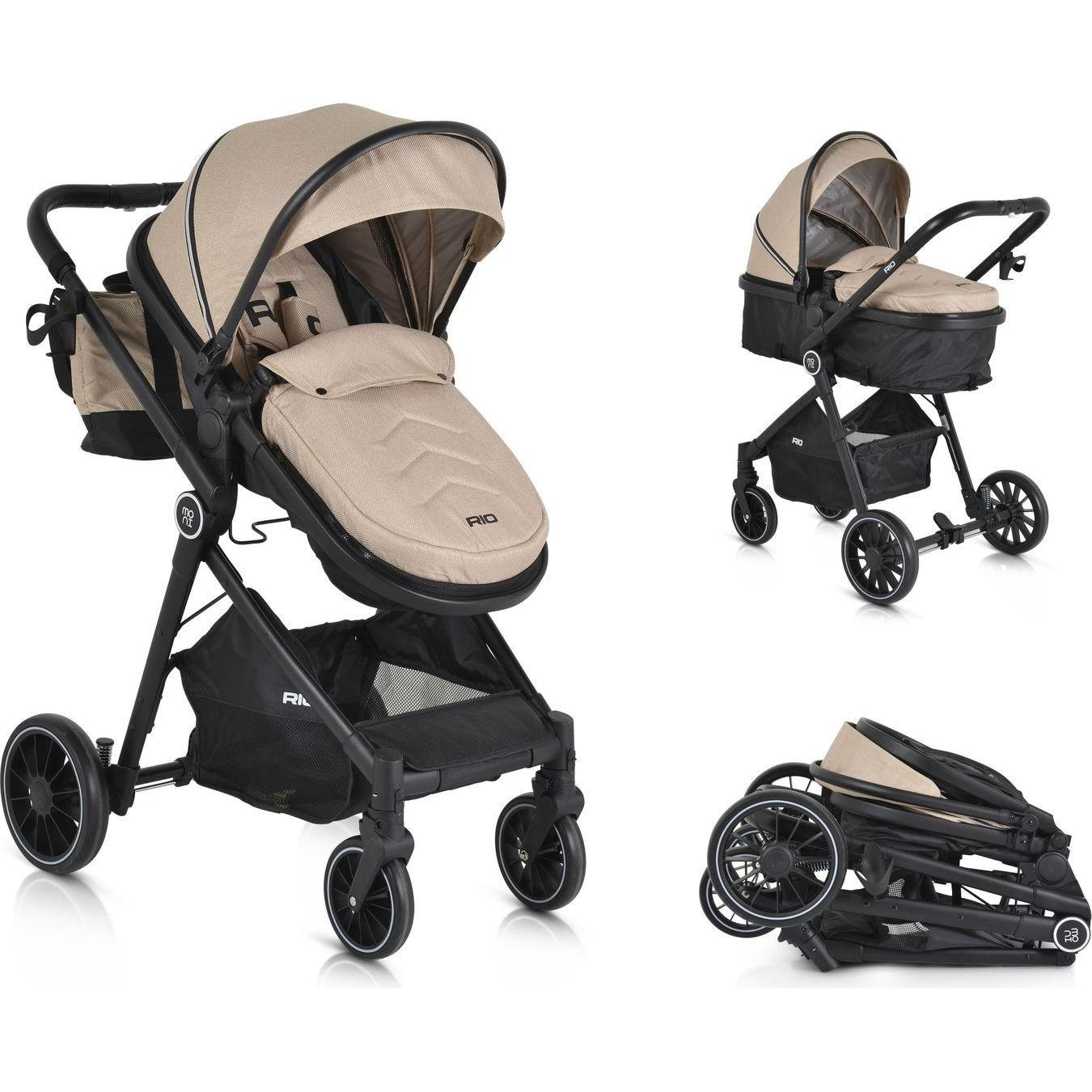 Moni, Kinderwagen, Kombikinderwagen 2 in 1 Rio 22 kg
