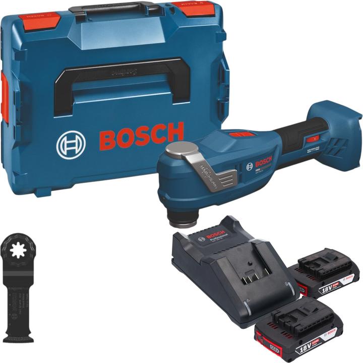 Produktbild Bosch Professional Bosch GOP 18V-30 Akku Multifunktionswerkzeug 18 V Starlock Plus Brushless + 2x Akku 2,0 Ah +