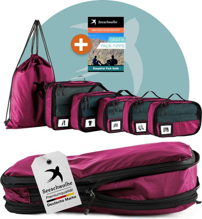 Produktbild Seeschwalbe 6-teiliges Packwürfel-Set mit Kompression