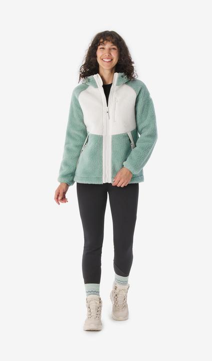 Image du produit Quechua Polaire de randonnée chaude femme, SH900 vert (XL)