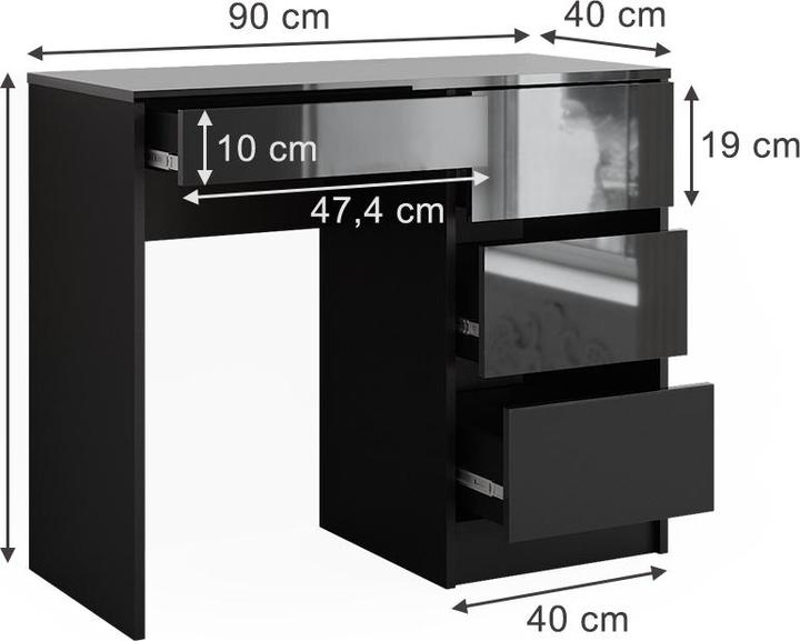 Produktbild Vicco Sherry mit Schubladen (90 x 75 x 40 cm)