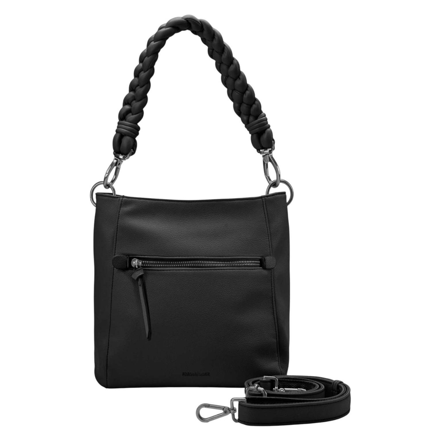 FredsBruder, Damen, Handtasche, Good Vibes Only Midi Hobo Bag, Schwarz