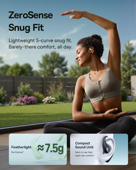 Image du produit Baseus Eli Sport 2 Open-Ear TWS Starlight Off-White (45 h, Sans fil)