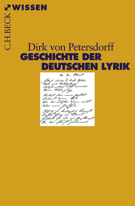 Produktbild Geschichte der deutschen Lyrik (Deutsch, Dirk von, Petersdorff, 2008)