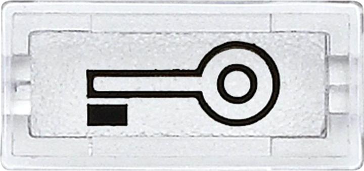 Produktbild Merten Symbole, rechteckig, Schlüssel, glasklar 395769