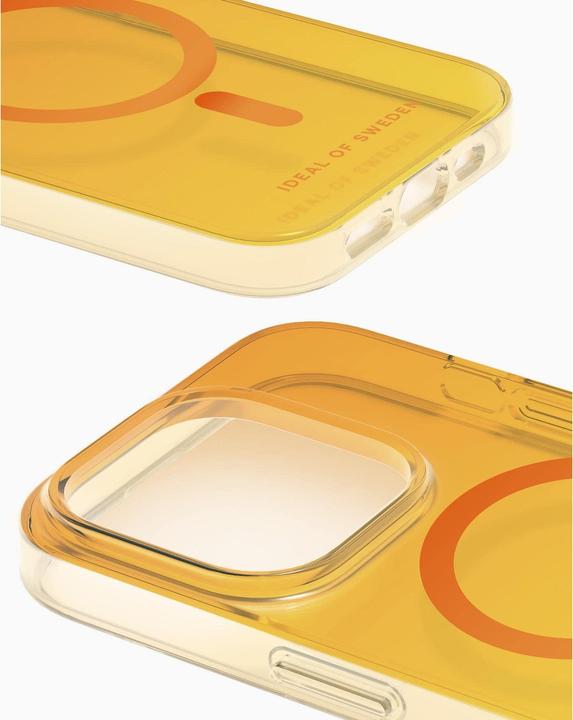 Actual product image iDeal Of Sweden Magsafe Designer Hard-Cover Orange Spritz clear (Apple iPhone 14 Pro)