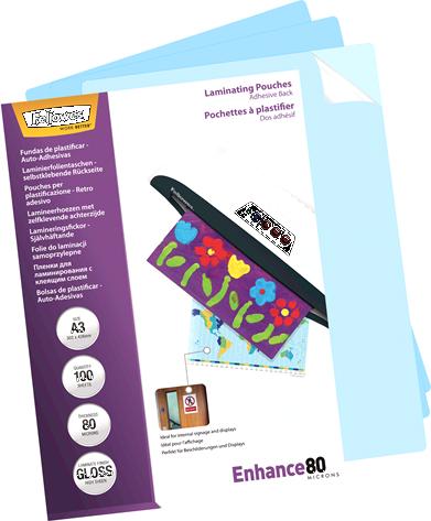 Actual product image Fellowes Laminating foil A3 80 mic self-adhesive - 100 pieces (A3, 100 pcs., 160 µm)