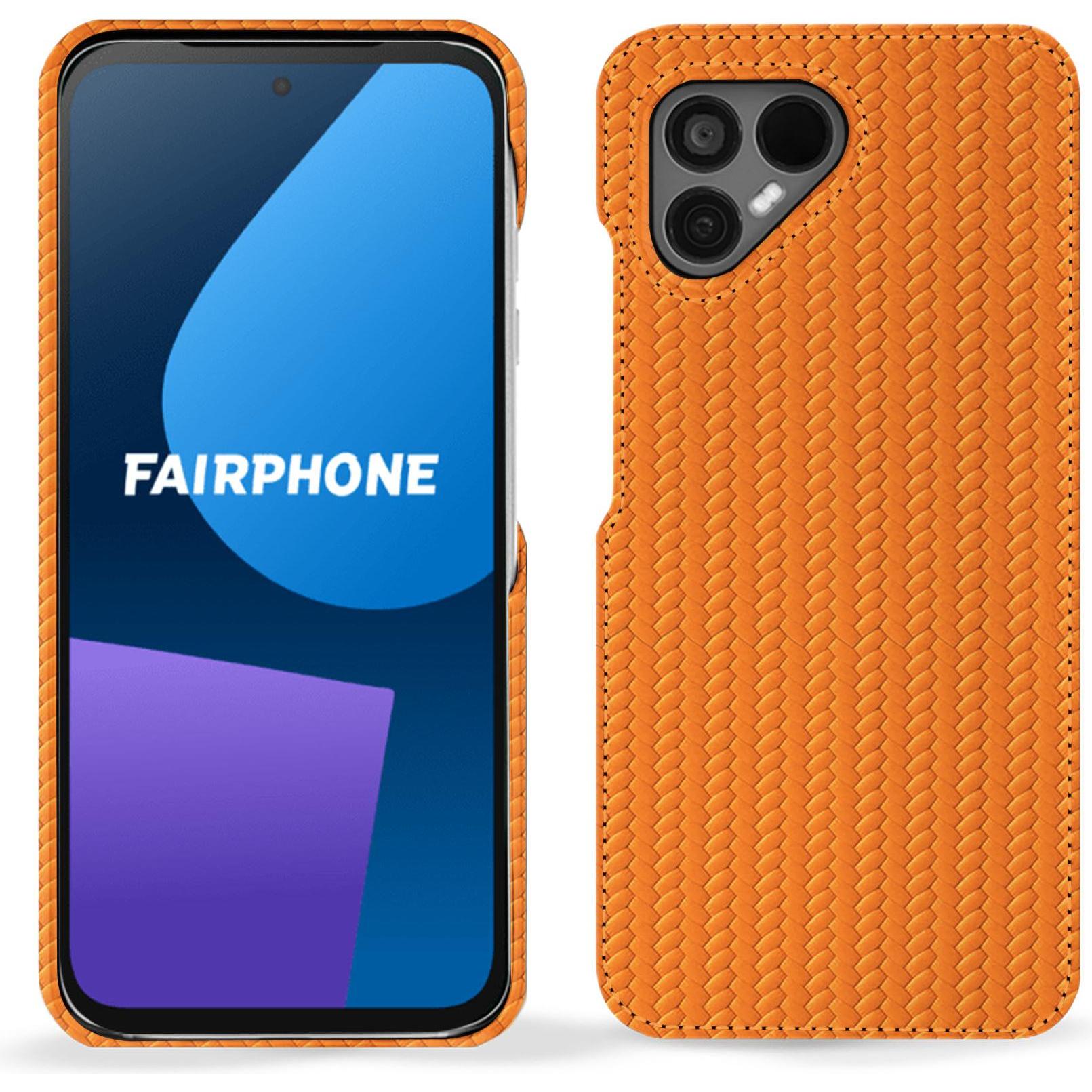 Noreve Lederschutzhülle (OnePlus 5), Smartphone Hülle, Orange