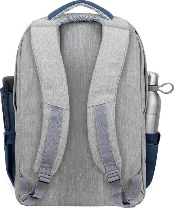 Actual product image Rivacase 7567 Grey Dark Blue Notebook Backpack up to 17.3"
