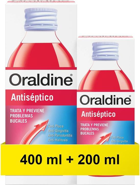 Produktbild Johnson & Johnson Oraldine Antiseptic 400ml Set 2 Pieces (400 ml, Mundspülung)