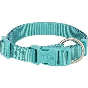 Trixie Halsband Hond Premium Aqua Blauw - 15-25X1 Cm (XS, S, Hund), Halsband + Leine