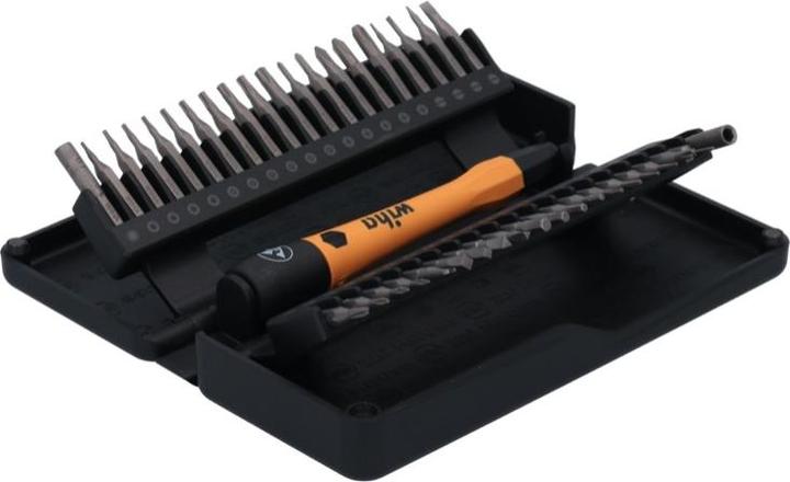 Actual product image Wiha Micro Bit Set (Phillips PH M000 cross, Cross Phillips PH M00, Cross Phillips PH M0, Cross Phillips PH M1, Cross Phillips PH M2, Screw slot M3, Screw slot M2, Hexagon socket TX M5, Hexagon socket TX M4, Hexagon socket TX M3, Hexagon socket TX M2)