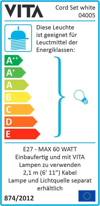 Energie-Label Umage Pendant Cord