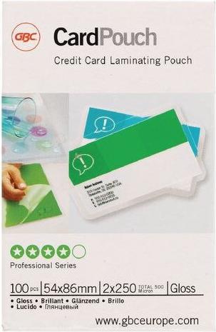 Actual product image GBC Premium quality laminating films (Credit card, 100 Piece, 250 µm)