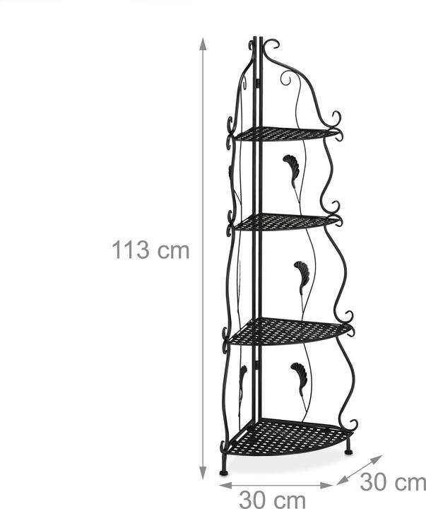 Actual product image Relaxdays Corner shelf (30 x 30 x 113 cm)