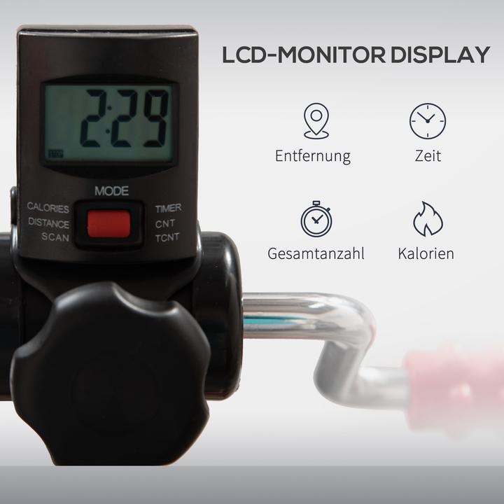 Actual product image Homcom Pedaltrainer Stahl Schwarz
