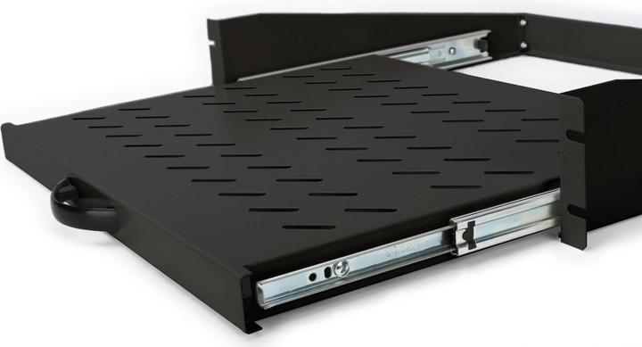Actual product image Digitus Extendible Shelf for fixed mounting on front 483 mm (19") profile rails