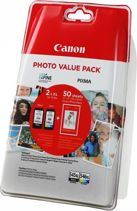 Actual product image Canon PG-545XL/CL-546XL Photo Value Pack (FC, Color)