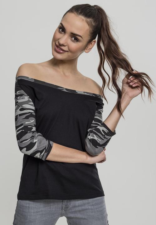 Actual product image Urban Classics Ladies 3/4 Contrast Raglan Tee (4XL)