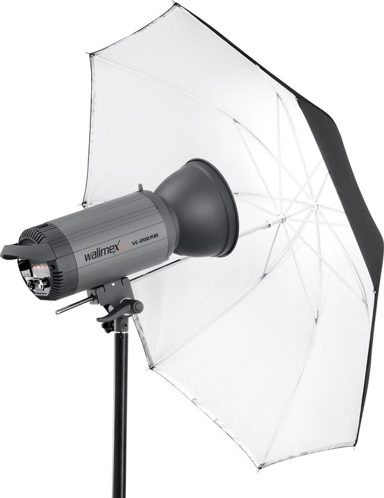 Produktbild Walimex 2in1 Reflex- Durchlichtschirm weiss 84 (Schirmreflektor, 84 cm)