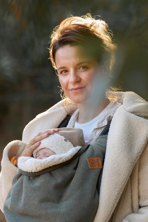 Produktbild Cloby Teddy Decke Blanket Forest Green (95 x 75 cm)