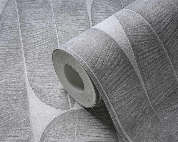 Productafbeelding AS Creation VINYL BEHANG VLIES BASIS 396582 GRIJS BLADEREN (12)