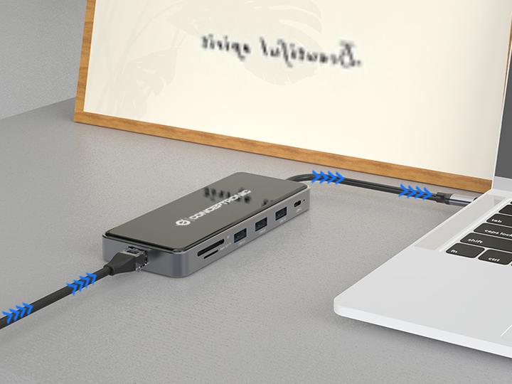 Produktbild Conceptronic DONN14G (USB-C, 7 Ports)