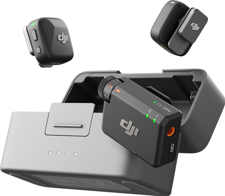 Actual product image DJI Mic Mini (2 TX 1 RX Charging Case)