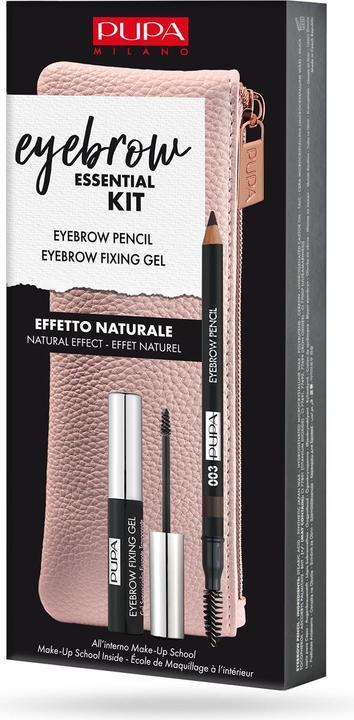 Image du produit Pupa Milano Kit Essential pour Sourcils Dark Brown (Dark Brown)