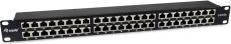 Actual product image equip Patch panel 48x RJ45 Cat6A 19" FTP 1U Premium black