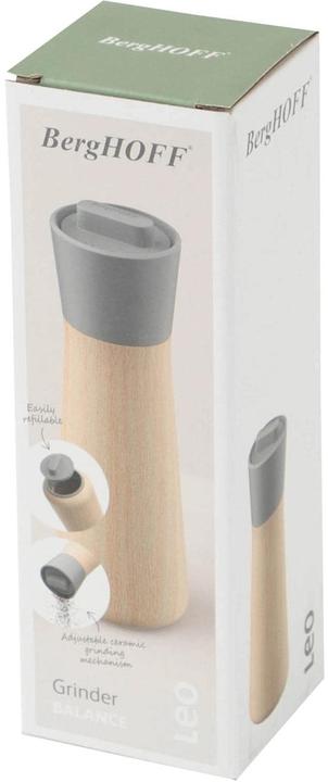 Produktbild BergHoff Gewürzmühle Leo Balance Moonmist 20.8 cm, Grau (Diverse Gewürze)