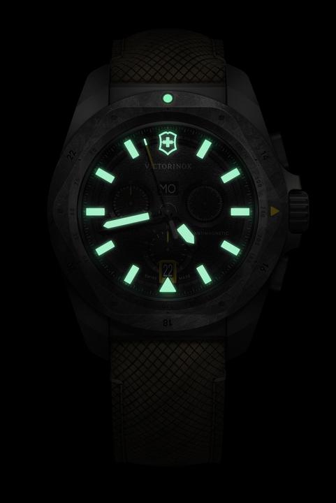 Actual product image Victorinox I.N.O.X. Chrono 43, SIR, BLK dial,BRN structured m (Swiss made, Chronograph, 43 mm)
