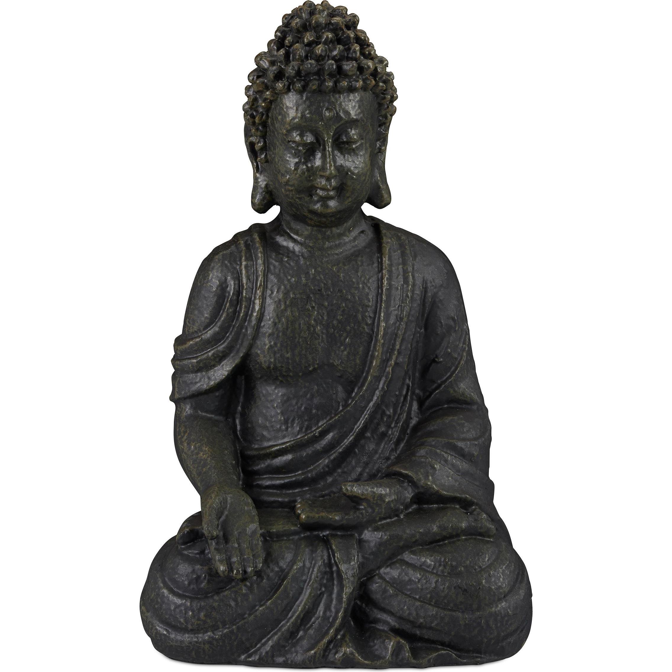 Relaxdays, Aussendekoration, Buddha Figur