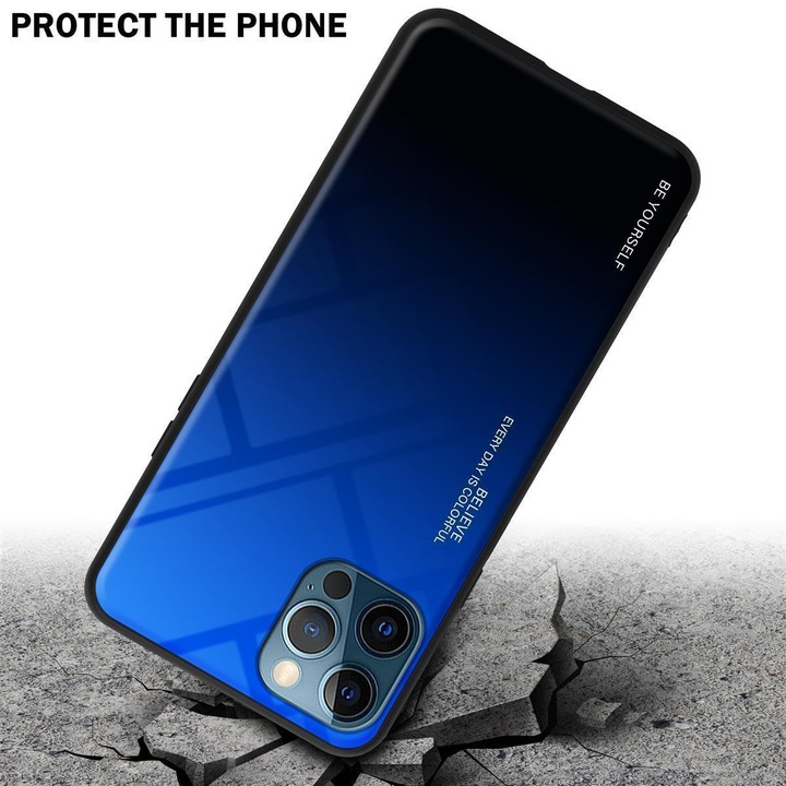 Productafbeelding Cadorabo TPU 2 Kleuren Glazen Hoesje (Apple iPhone 13 mini)