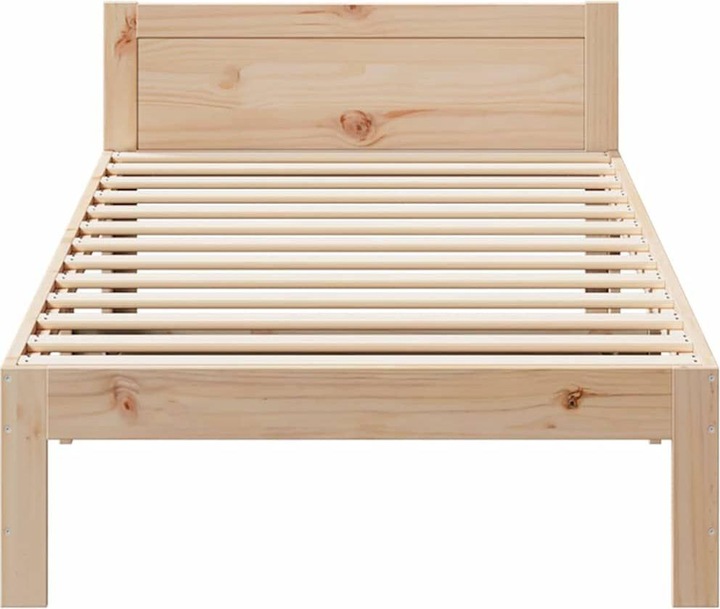 Image du produit VidaXL Lit en bois massif sans matelas 90x200 pin Cadre de lit (90 x 200 cm)