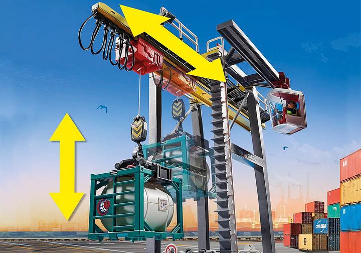 Actual product image Playmobil 70770 Gantry crane with containers (70770, Playmobil City Action)