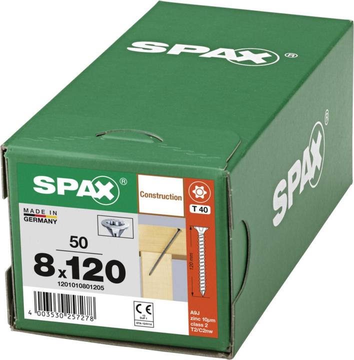 Image du produit Spax Senkmultikopf T-Star Plus T40 Vollgewinde Cut Wirox (50 Vis par pièce)