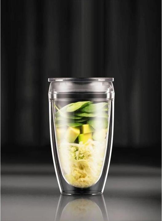 Actual product image Bodum Pavina To Go coffee mug 0.45 l, 2 pieces, transparent (450 ml, 2 x)