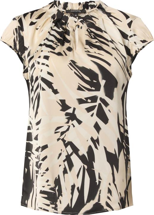 Produktbild Comma Bluse Satinbluse mit Kappärmeln (40)