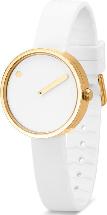 Actual product image Picto 43320-0212G Damenuhr White Silicone 30mm 5ATM