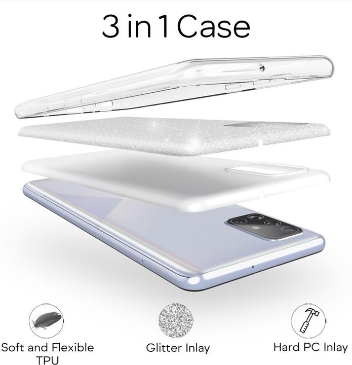 Produktbild Nalia Glitzer Hülle (Samsung Galaxy A51)
