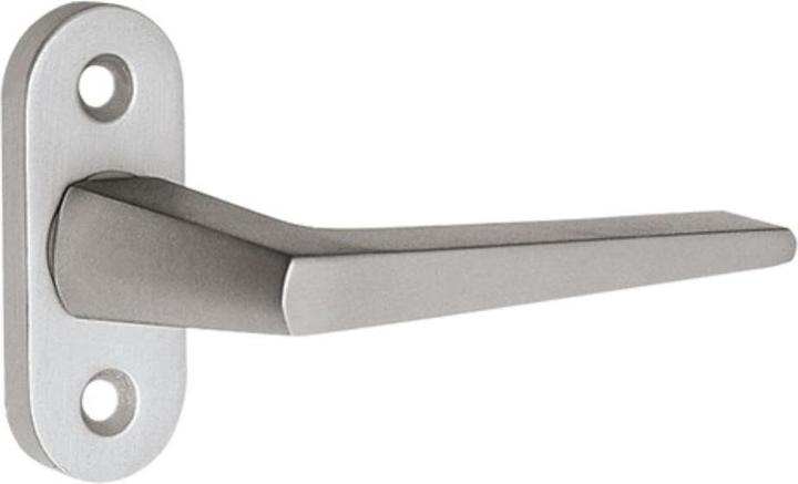 EDI Window handle 1512/0000 Aluminium F2 / nickel silver coloured 35 mm standard