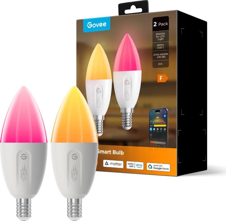 Immagine prodotto Govee Lampadina intelligente E14 (E14, 450 lm, 2x)