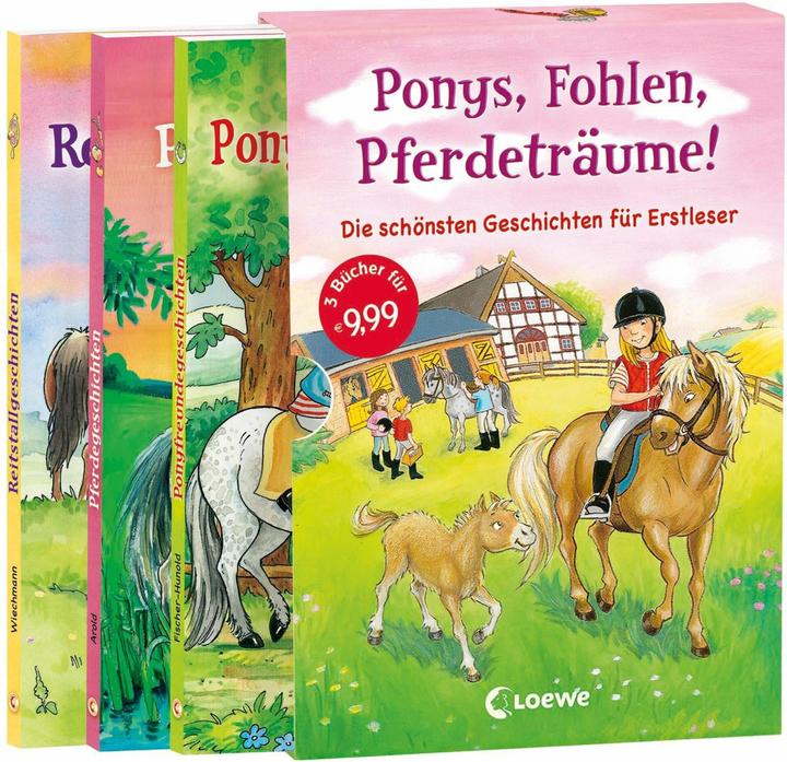 Immagine prodotto Ponys, Fohlen, Pferdeträume! (Tedesco, Alexandra, Arold, Fischer-Hunold, Heike, I primi lettori Loewe, Marliese, Wiechmann, 2013)