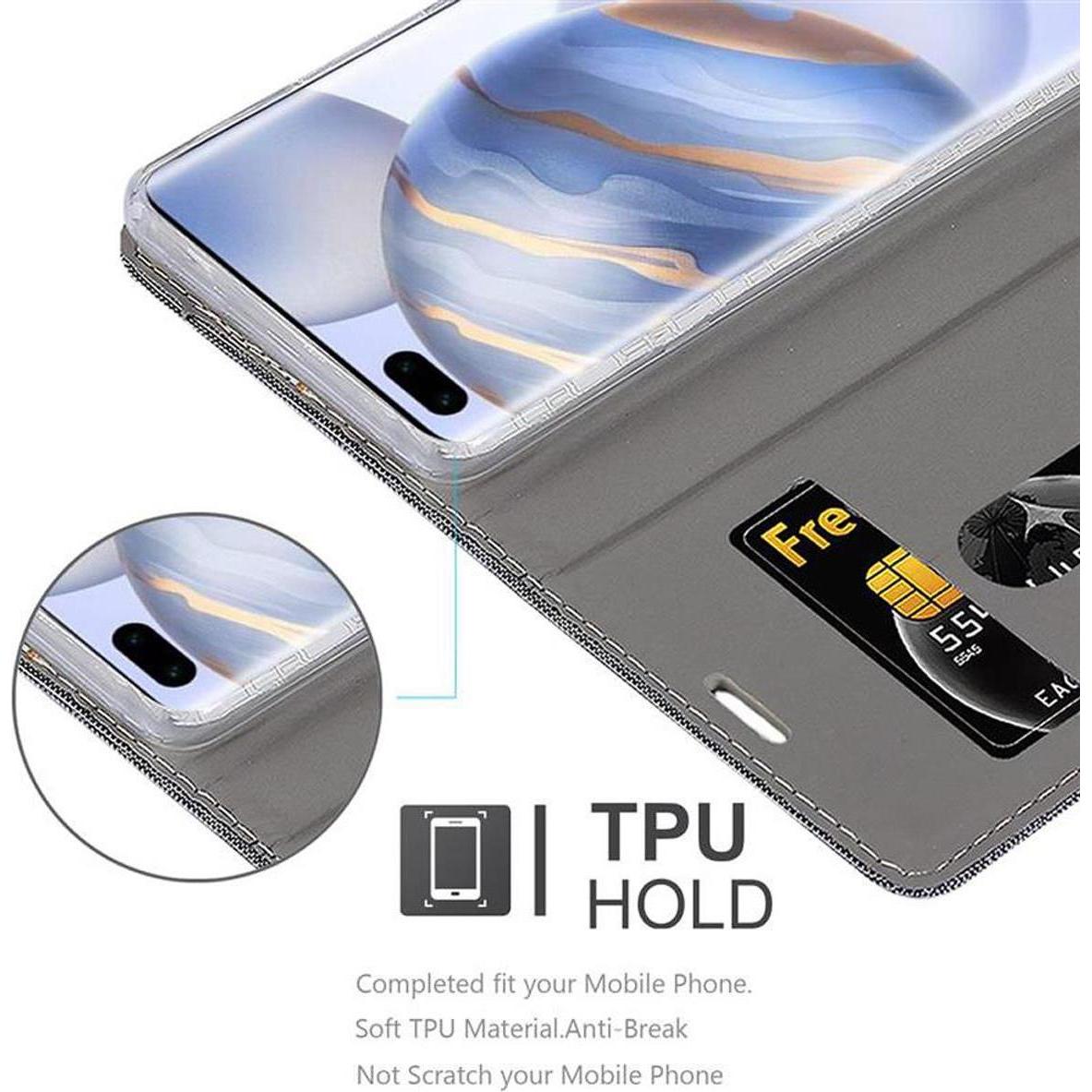 Thumbnail - Cadorabo Book Jeans Optik Cover (Honor 30 Pro), Smartphone Hülle, Grau