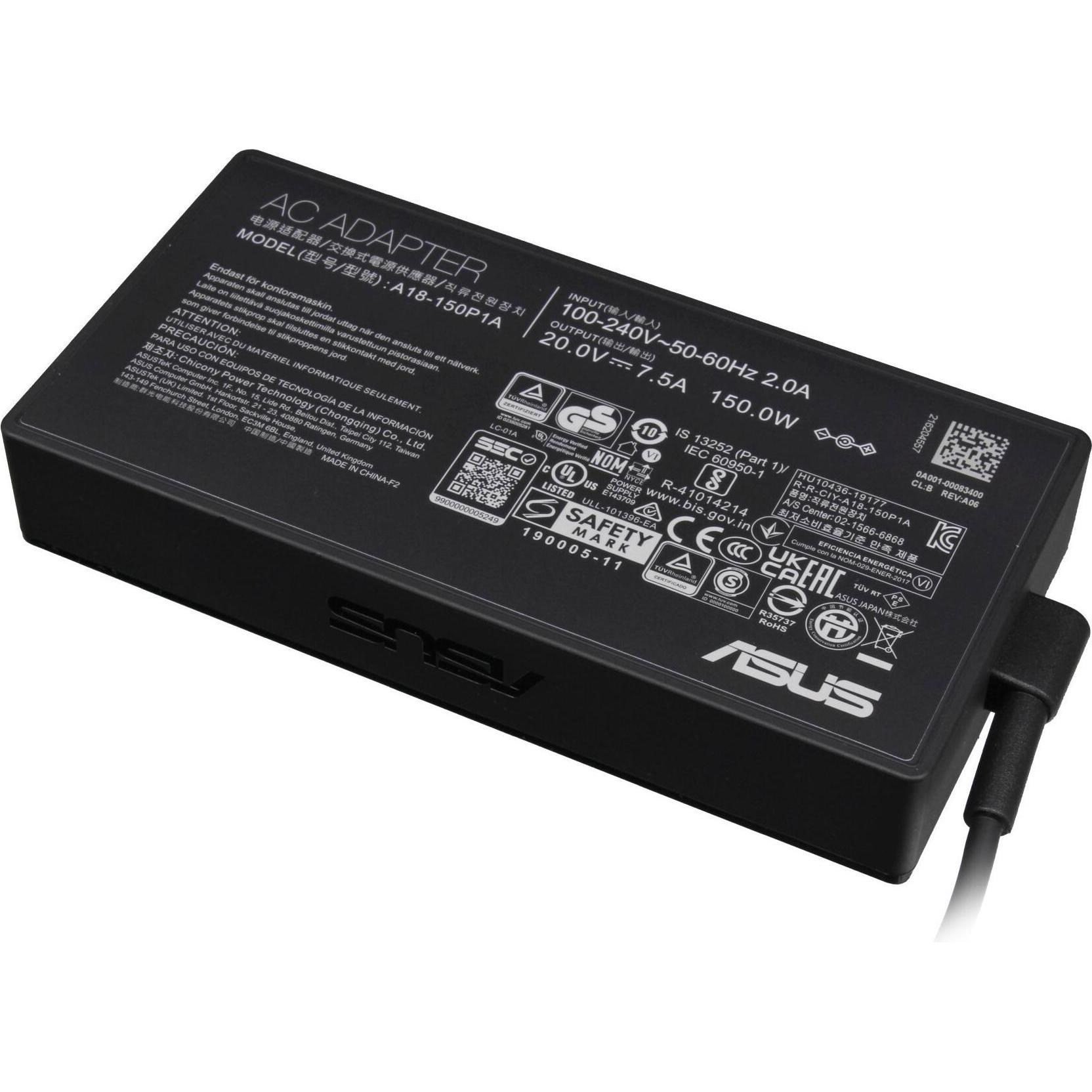 ASUS 0A001-00082600 (150 W), Notebook Netzteil, Schwarz
