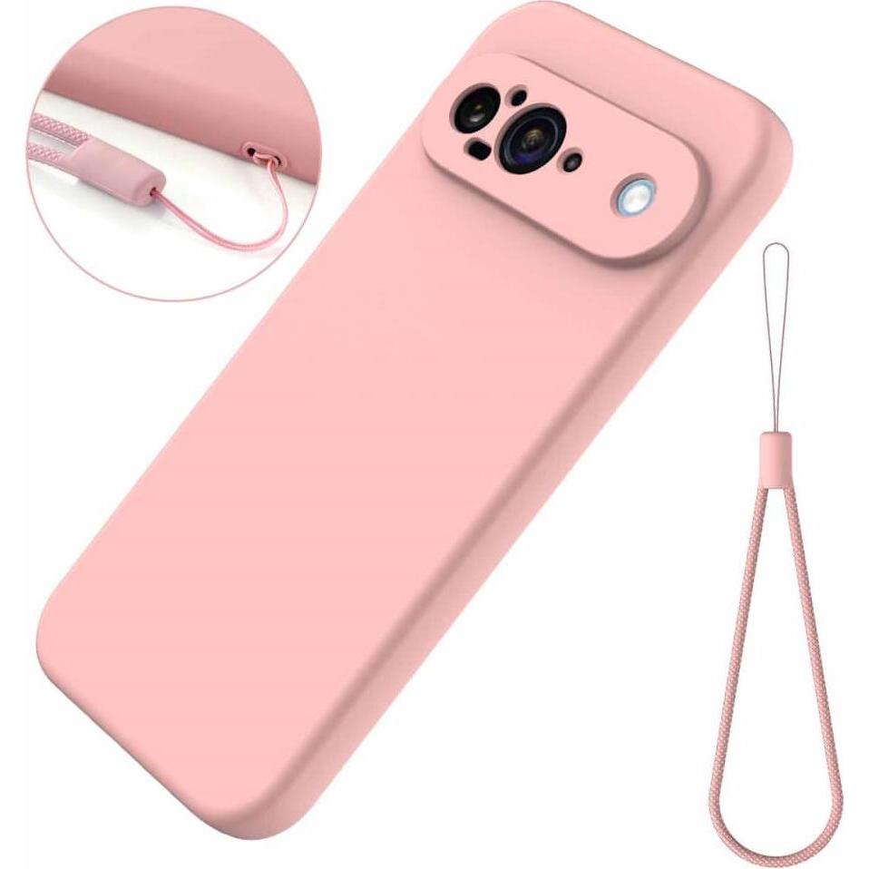 Thumbnail - Cover-Discount Google Pixel 9 / 9 Pro - Silikon Gummi Hülle (Google Pixel 9), Smartphone Hülle, Rosa